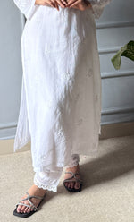 Load image into Gallery viewer, Women&#39;s Lakhnavi Handcrafted Kota Cotton Chikankari Kurti - HONC0305763
