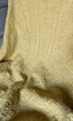 Load image into Gallery viewer, Women's Lakhnavi Handcrafted Mul Chanderi Unstitched Kurta And Dupatta Set- HONC0273556