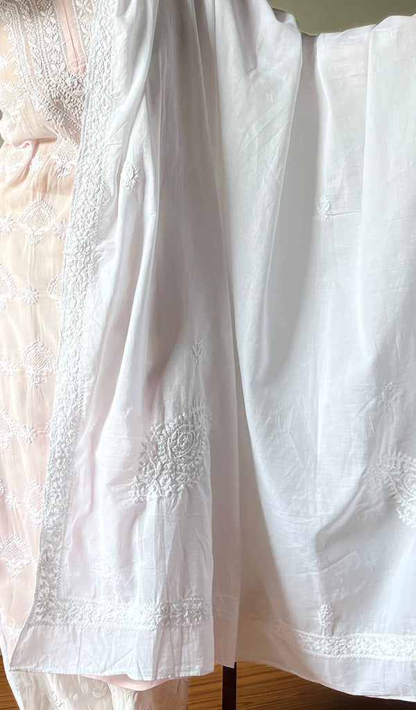 Women's Lucknowi Handcrafted Cotton Chikankari Dupatta - HONC0210043