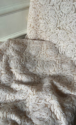 将图像加载到图库查看器中， Vamika Women's Lucknowi Handcrafted Faux-Georgette Unstitched Chikankari Suit Material - HONC0330346