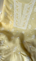 Load image into Gallery viewer, Farah Women&#39;s Lakhnavi Handcrafted Cotton Chikankari Suit Material-  HONC0265527
