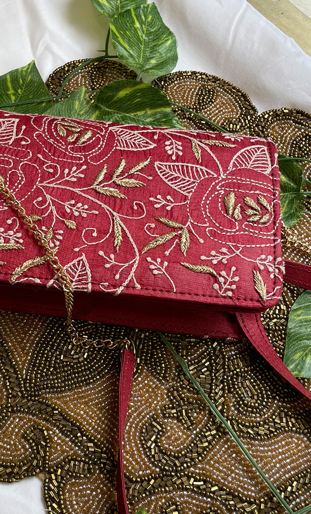 Chikankari Clutch Bag - HONC0308895