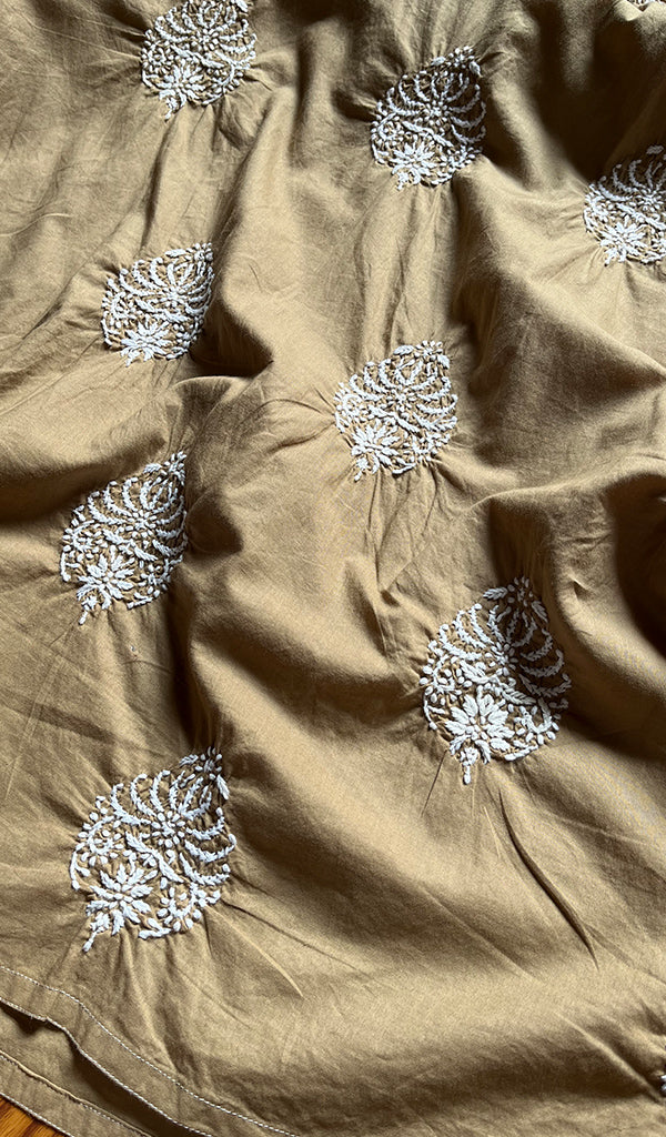 Women's Lucknowi Handcrafted Cotton Chikankari Kurti - HONC0301042