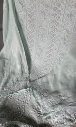 Load image into Gallery viewer, Women&#39;s Lakhnavi Handcrafted Viscose Georgette Unstitched Chikankari Anarkali  Suit Material - HONC0304690
