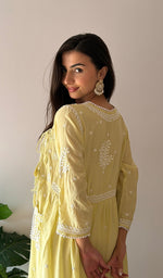 Load image into Gallery viewer, Fawziya Women's Lucknowi Handcrafted Cotton Angrakha - HONC0382663