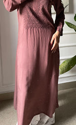 Load image into Gallery viewer, Women&#39;s Lucknowi Handcrafted Modal Cotton Chikankari Kurti - HONC0264965
