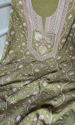 Load image into Gallery viewer, Mehr Women&#39;s Lakhnavi Handcrafted Maheshwari Mul Chanderi Kurta And Dupatta Set- HONC0294448
