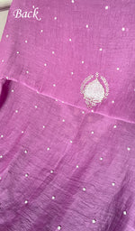 Load image into Gallery viewer, Chidiya Women&#39;s Lakhnavi Handcrafted Mul Chanderi Unstitched Kurta And Dupatta Set- HONC0323416
