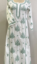 将图像加载到图库查看器中， Gulshan Women&#39;s Lucknowi Handcrafted Cotton Chikankari Kurti - HONC0159622
