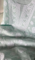 Load image into Gallery viewer, Women&#39;s Lakhnavi Handcrafted Cotton Chikankari Suit Material - HONC0291822
