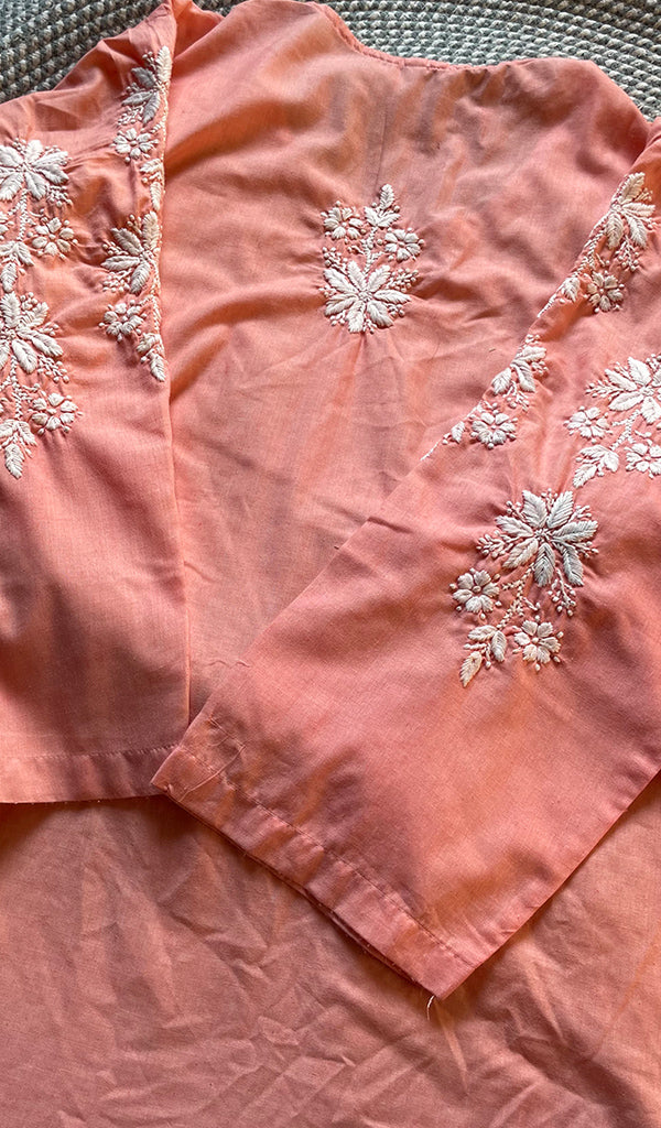 Women's Lucknowi Handcrafted Cotton Chikankari Kurti - HONC0301016