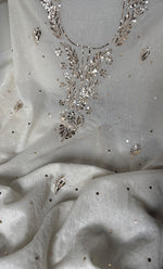 将图像加载到图库查看器中， Women&#39;s Lakhnavi Handcrafted Unstitched Mul Chanderi Kurta And Dupatta Set - HONC0321821
