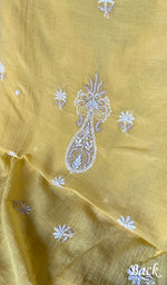 将图像加载到图库查看器中， Women's Lakhnavi Handcrafted Mul Chanderi Unstitched Kurta And Dupatta Set - HONC0365692