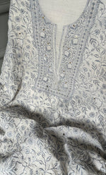 Load image into Gallery viewer, Women&#39;s Lakhnavi Handcrafted Mul Chanderi Unstitched Kurta And Dupatta Set- HONC0278931
