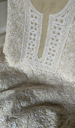 Load image into Gallery viewer, Women&#39;s Lakhnavi Handcrafted Unstitched Cotton Chikankari Suit Material - HONC0294092
