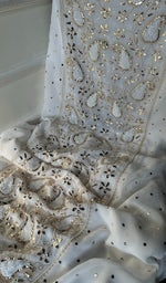 Load image into Gallery viewer, Women&#39;s Lucknowi Handcrafted Viscose Georgette Chikankari Kurta Dupatta Set- HONC0279077
