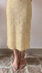 Load image into Gallery viewer, Women's Lakhnavi Handcrafted Viscose Georgette Chikankari Kurti with Slip.- HONC0164820