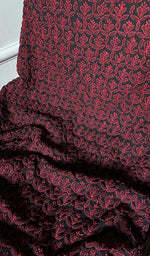 Load image into Gallery viewer, Women&#39;s Lucknowi Handcrafted Faux-Georgette Chikankari Suit Material - HONC0277968
