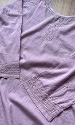 将图像加载到图库查看器中， Women&#39;s Lucknowi Handcrafted Cotton Chikankari Top - HONC0214058
