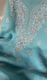 Load image into Gallery viewer, Women&#39;s Lakhnavi Handcrafted Cotton Chikankari Suit Material- HONC0232456
