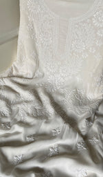 Load image into Gallery viewer, Women&#39;s Lakhnavi Handcrafted Modal Cotton Chikankari Suit Material - HONC0275948
