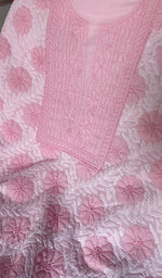 Load image into Gallery viewer, Women's Lakhnavi Handcrafted Cotton Unstitched Chikankari Suit Material - HONC0365127
