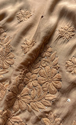 Load image into Gallery viewer, Women&#39;s Lakhnavi Handcrafted Muslin Chikankari Kurti- HONC0175642
