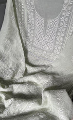 将图像加载到图库查看器中， Women&#39;s Lakhnavi Handcrafted Maheshwari Mul Chanderi Semi - Stitched Kurta And Dupatta Set - HONC0286669
