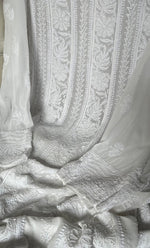 将图像加载到图库查看器中， Women&#39;s Lucknowi Handcrafted Viscose Georgette Chikankari Kurta Dupatta Set- HONC0303285
