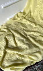 将图像加载到图库查看器中， Women&#39;s Lakhnavi Handcrafted Viscose Georgette Chikankari Full Suit Material - HONC0312590
