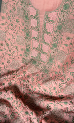 Load image into Gallery viewer, Women&#39;s Lakhnavi Handcrafted Mul Chanderi Unstitched Kurta And Dupatta Set- HONC0280887

