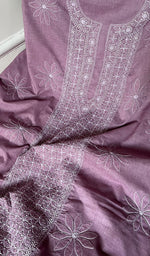 Load image into Gallery viewer, Women&#39;s Lakhnavi Handcrafted Cotton Chikankari Suit Material - HONC0275045
