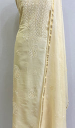 Load image into Gallery viewer, Women&#39;s Lakhnavi Handcrafted Chanderi Silk Chikankari Full Suit Material - HONC0170789