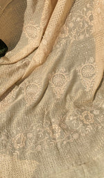 Load image into Gallery viewer, Women&#39;s Lakhnavi Handcrafted Mul Chanderi Chikankari Saree - HONC02557008
