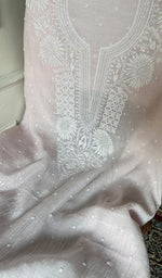 Load image into Gallery viewer, Women's Lakhnavi Handcrafted Mul Chanderi Unstitched Kurta And Dupatta Set - HONC0358259
