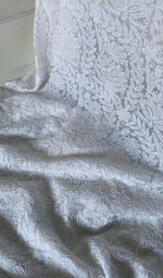 Load image into Gallery viewer, Women's Lucknowi Handcrafted Viscose Georgette Unstitched Chikankari Kurta and Dupatta Set- HONC0341386
