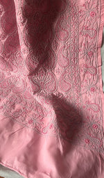 将图像加载到图库查看器中， Women&#39;s Lakhnavi Handcrafted Cotton Chikankari Saree - HONC0255941
