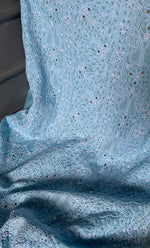 Load image into Gallery viewer, Women&#39;s Lakhnavi Handcrafted Unstitched Cotton Chikankari Suit Material - HONC0264457
