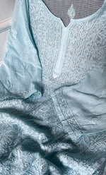 将图像加载到图库查看器中， Women&#39;s Lakhnavi Handcrafted Kota Cotton Semi - Stitched Kurta And Dupatta Set- HONC0314208
