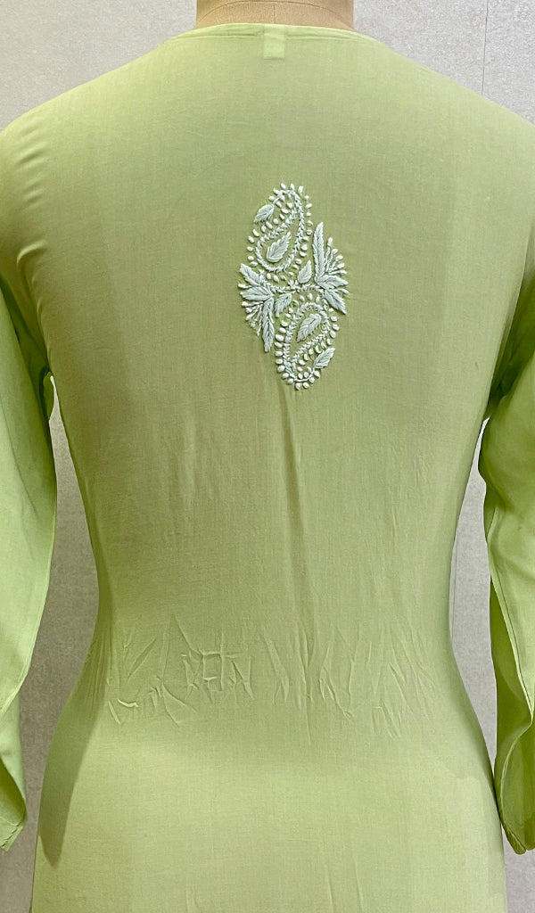 Women's Lucknowi Handcrafted Modal Cotton Chikankari Top - HONC0148516