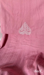 将图像加载到图库查看器中， Aarya Lucknowi Handcrafted Cotton Unstitched Chikankari Unstitched Unisex Kurta Fabric - HONC0544214