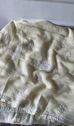 Load image into Gallery viewer, Women's Lakhnavi Handcrafted Mul Chanderi UnStitched Kurta And Dupatta Set - HONC0374453