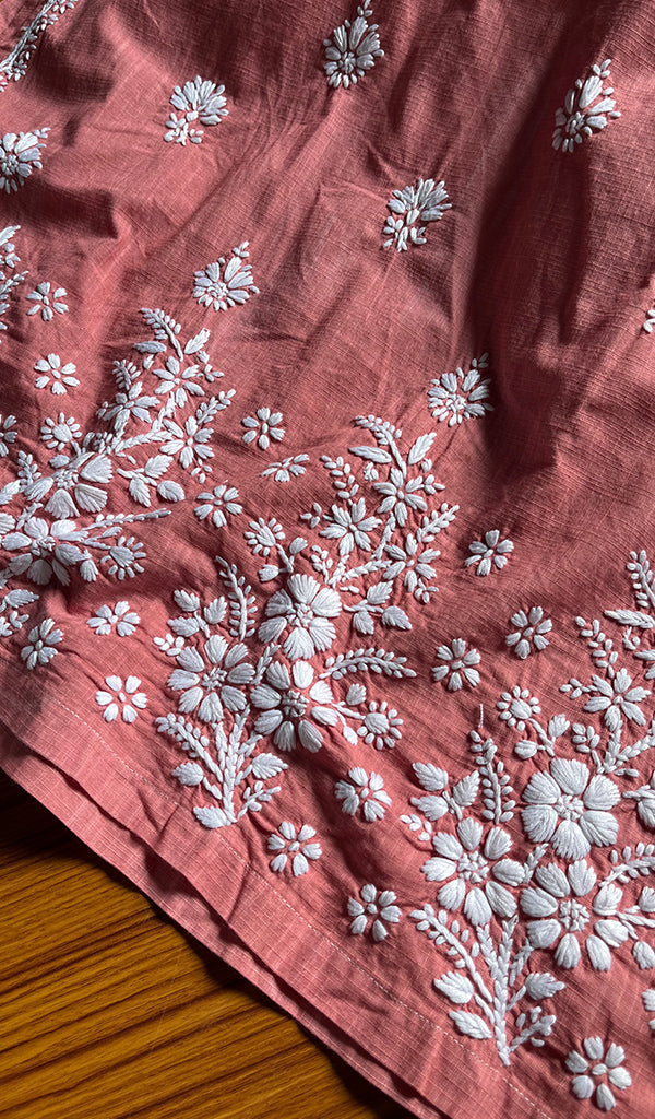 Women's Lucknowi Handcrafted Cotton Chikankari Kurti - HONC0301007