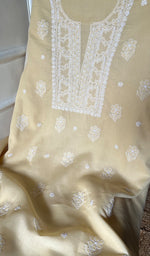 Load image into Gallery viewer, Farah Women&#39;s Lakhnavi Handcrafted Unstitched Cotton Chikankari Suit Material - HONC0298923
