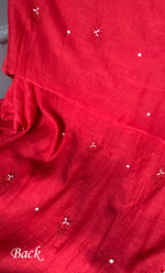 Load image into Gallery viewer, Women's Lakhnavi Handcrafted Mul Chanderi Unstitched Chikankari Full Suit Material -HONC0272784