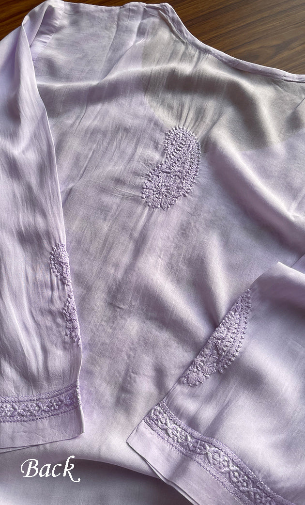 Women's Lucknowi Handcrafted Modal Cotton Chikankari Kurti - HONC0264897