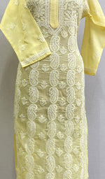 将图像加载到图库查看器中， Shahida Women&#39;s Lucknowi Handcrafted Cotton Chikankari Kurti - HONC188631
