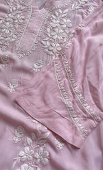将图像加载到图库查看器中， Women&#39;s Lucknowi Handcrafted Modal Cotton Chikankari Kurti - HONC0298708
