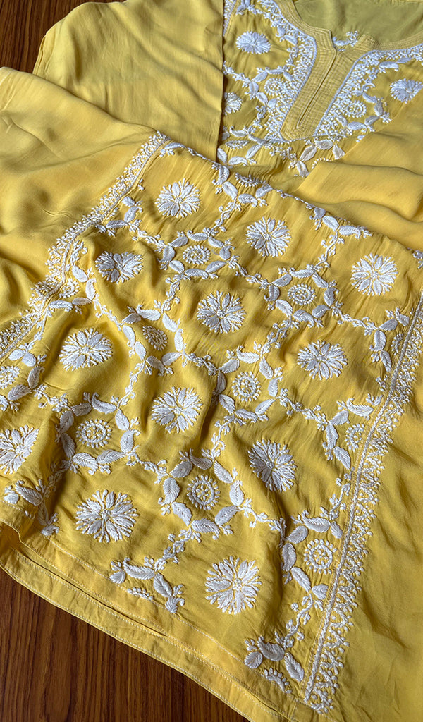 Women's Lucknowi Handcrafted Cotton Chikankari Kurti - HONC0301052