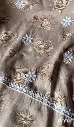 Load image into Gallery viewer, Women&#39;s Lakhnavi Handcrafted Cotton Chikankari Unstitched Kurti Fabric - HONC0175775
